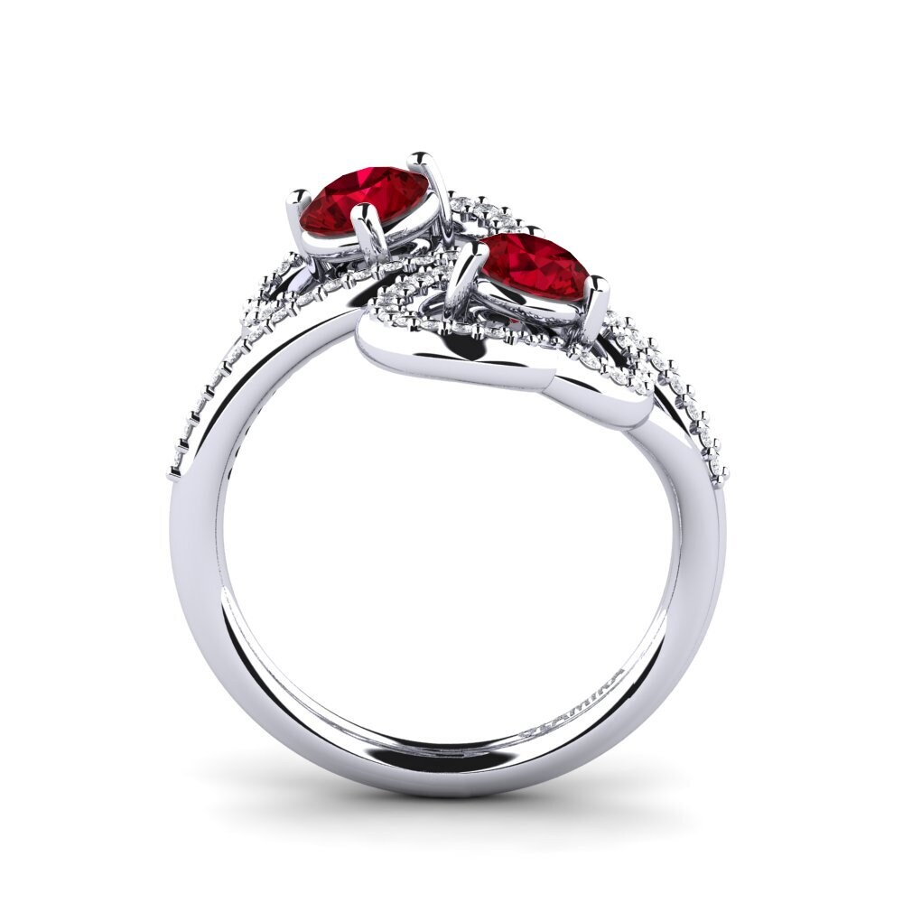 Red Zirconia Ring Olliana
