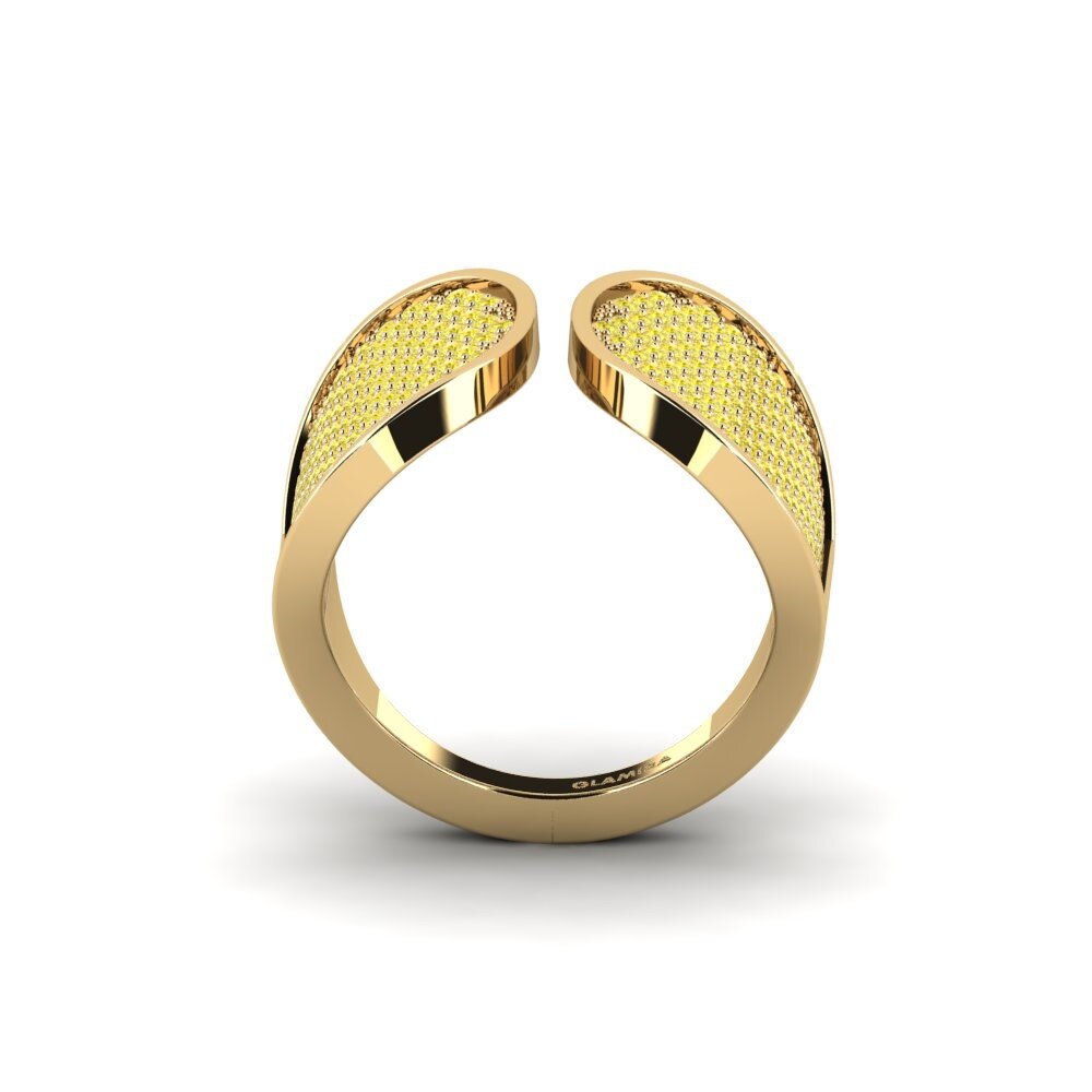 Zafiro amarillo Anillo Onceat