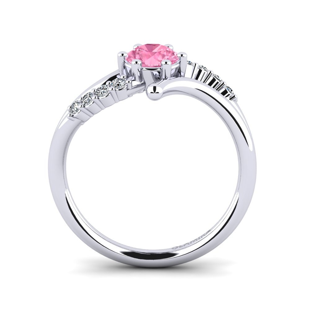 Zafiro Rosado Anillo de Mujer Onearm