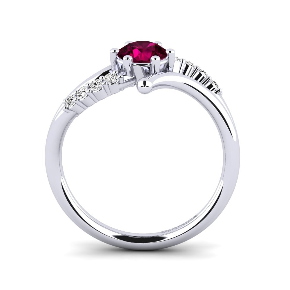 Rhodolite Garnet Women's Ring Onearm