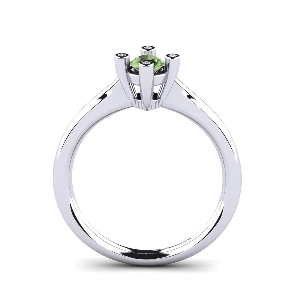 Zafiro Verde Anillo de compromiso Onella
