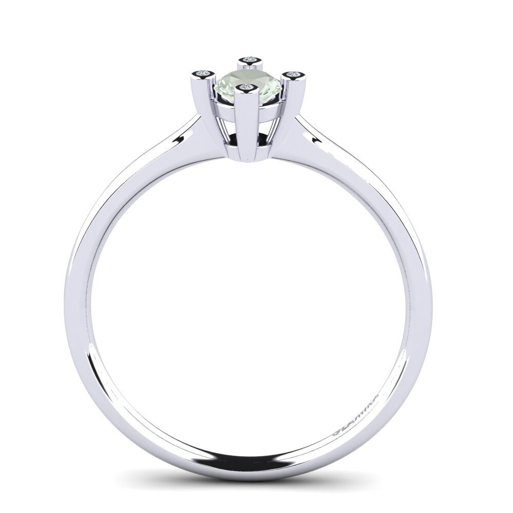 Green Amethyst Women's Ring Onella 0.5 crt