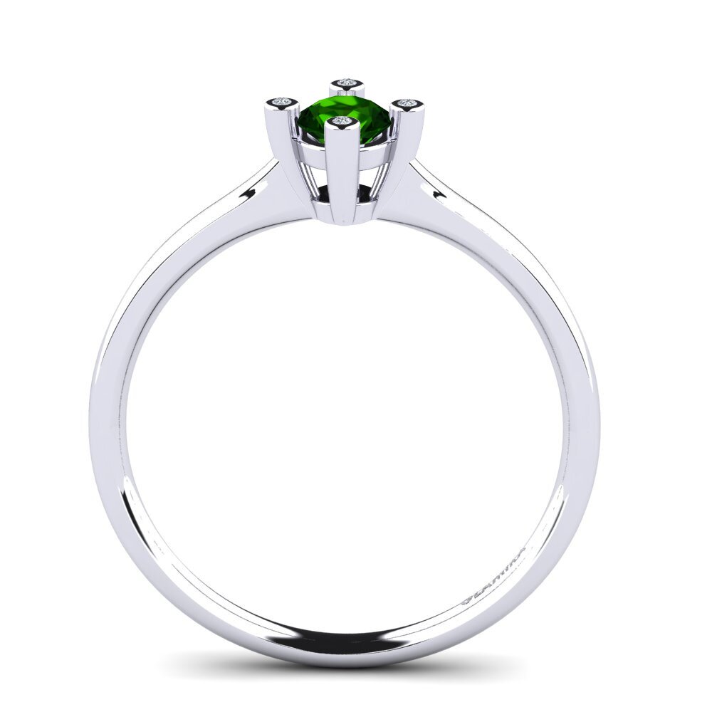 Green Tourmaline Women's Ring Onella 0.5 crt