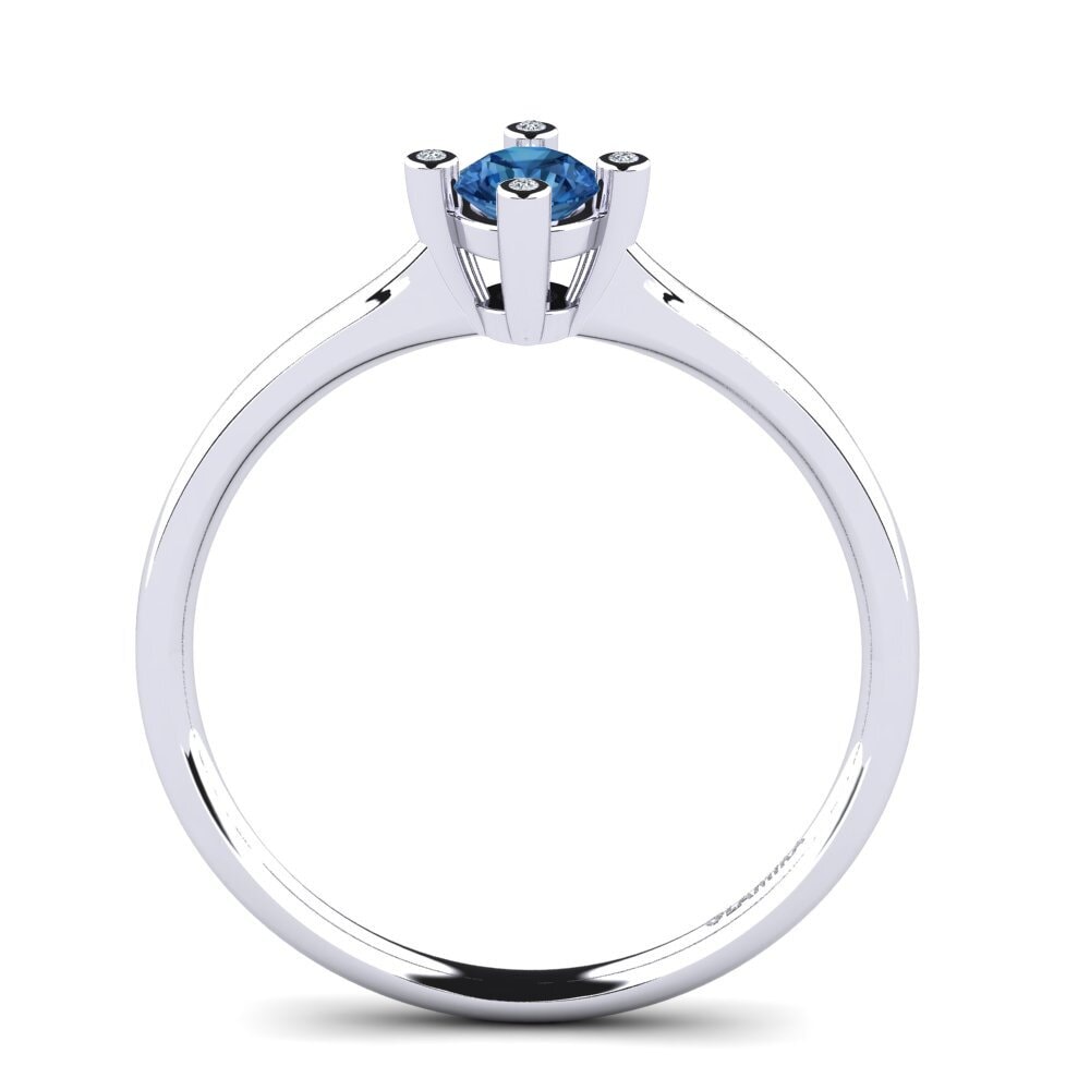 Zircone Blu Scuro Anello da donna Onella 0.5 crt