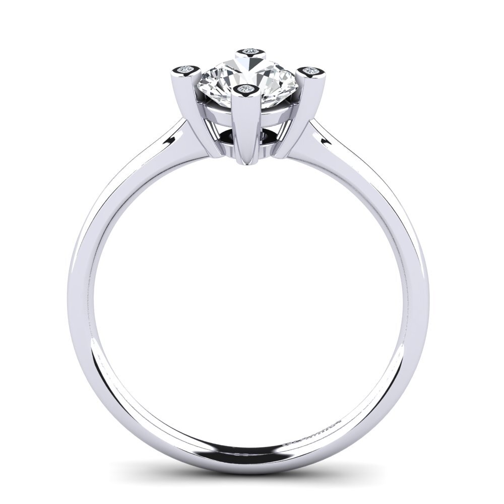 Weißer Zirkon Verlobungsring Onella 1.6 crt