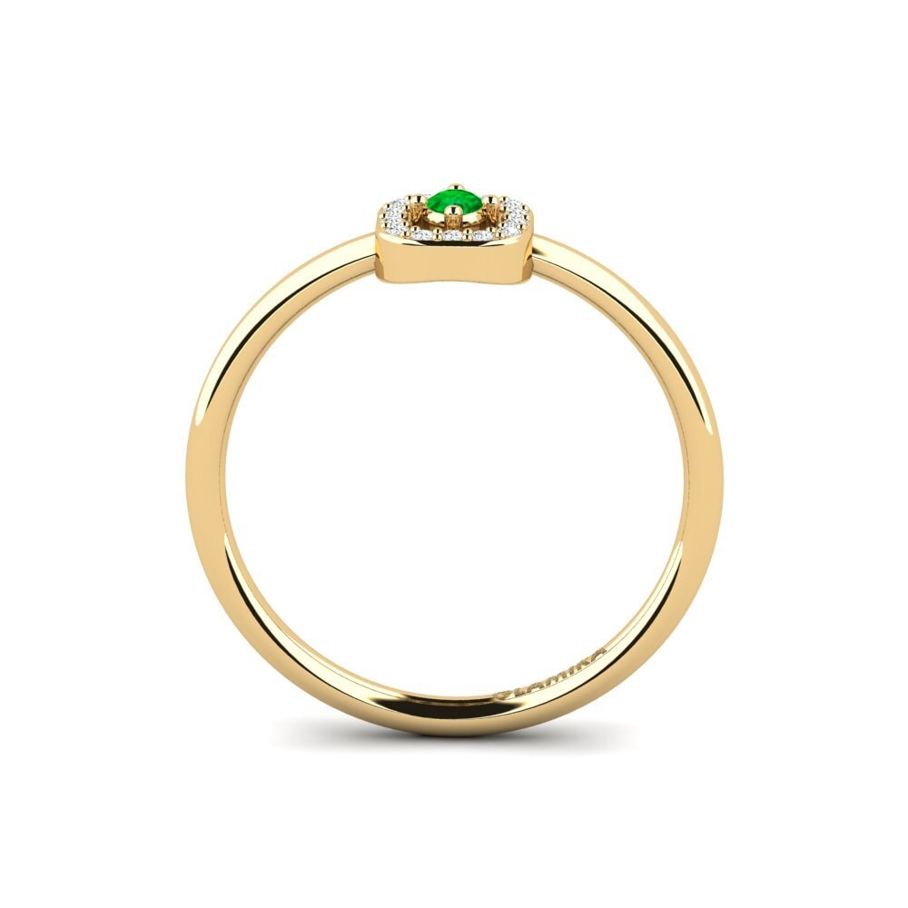 Round Emerald Ring Oneyw
