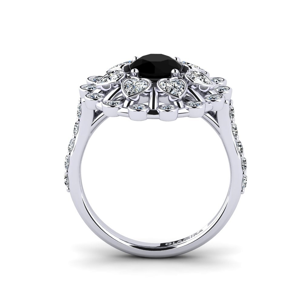 Black Diamond Engagement Ring Ongles