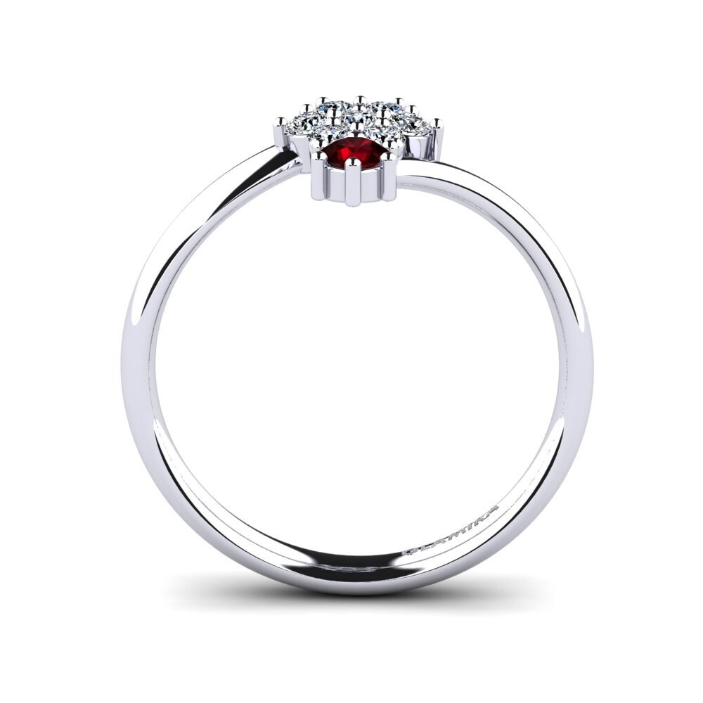 Garnet Ring Onlaid