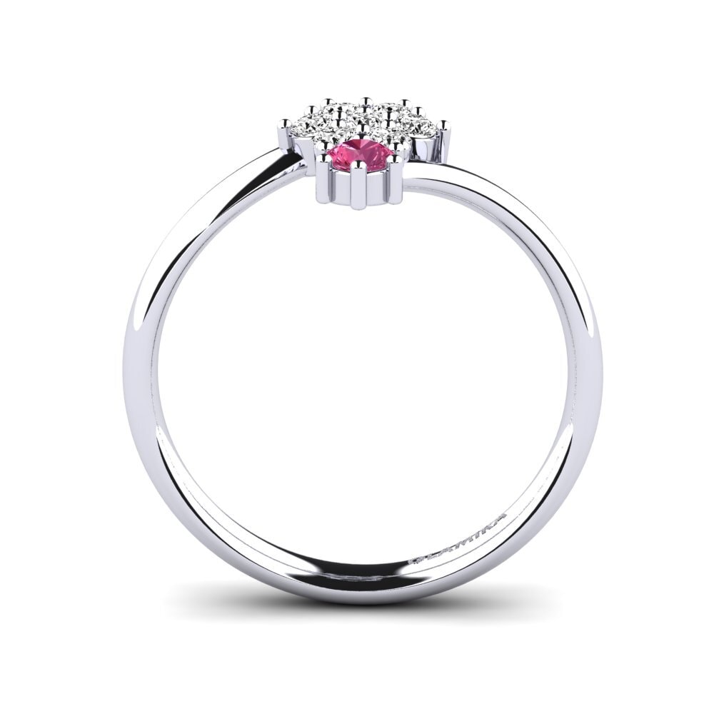 Pink Tourmaline Ring Onlaid