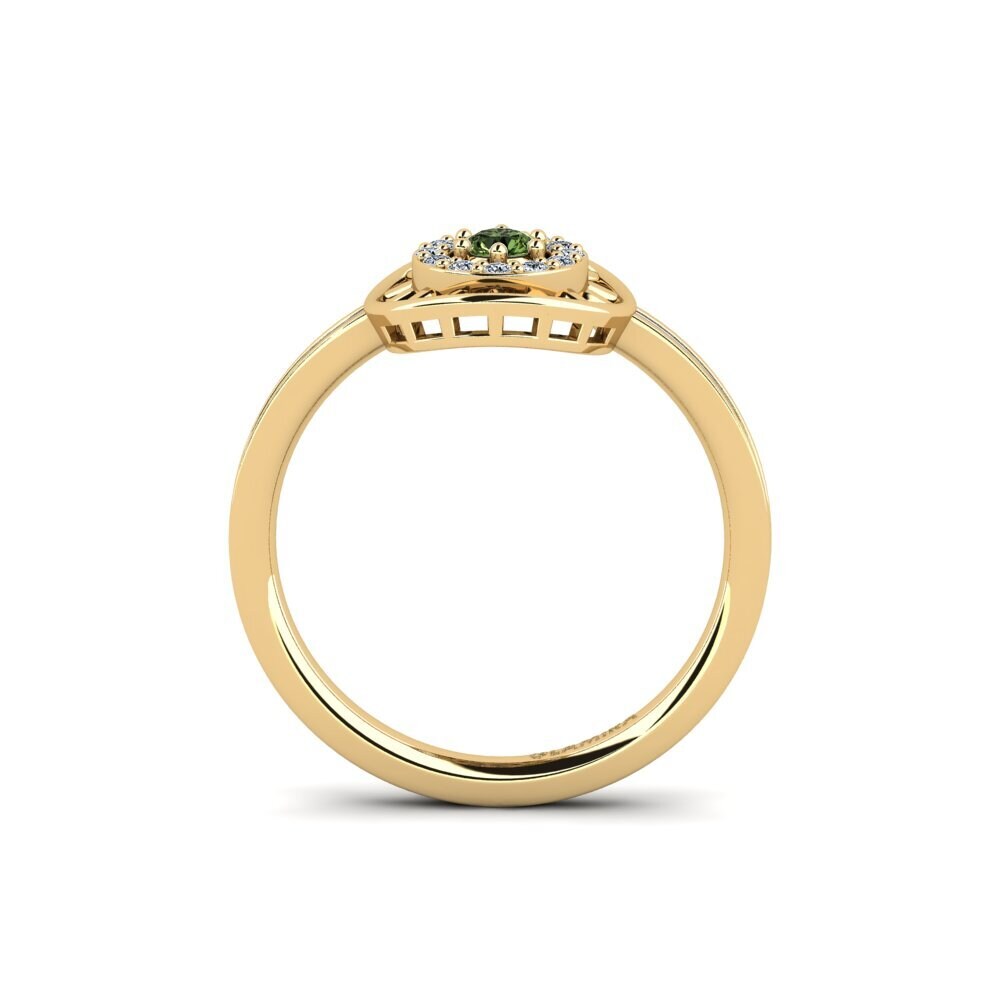 Zafiro Verde Anillo Ontle