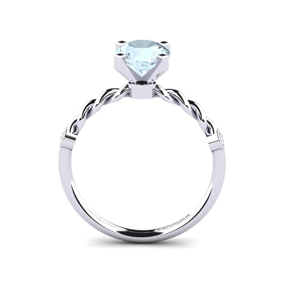 Aquamarine Engagement Ring Opalina