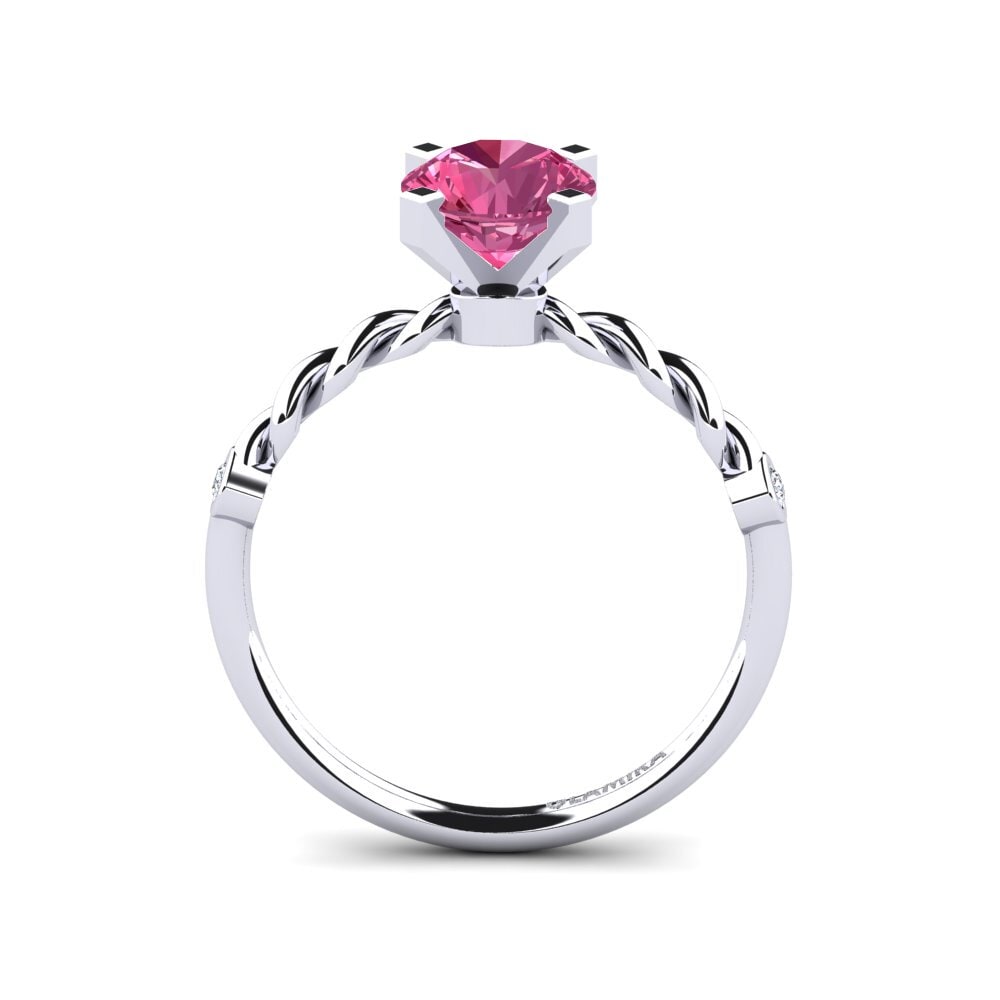 Pink Tourmaline Engagement Ring Opalina