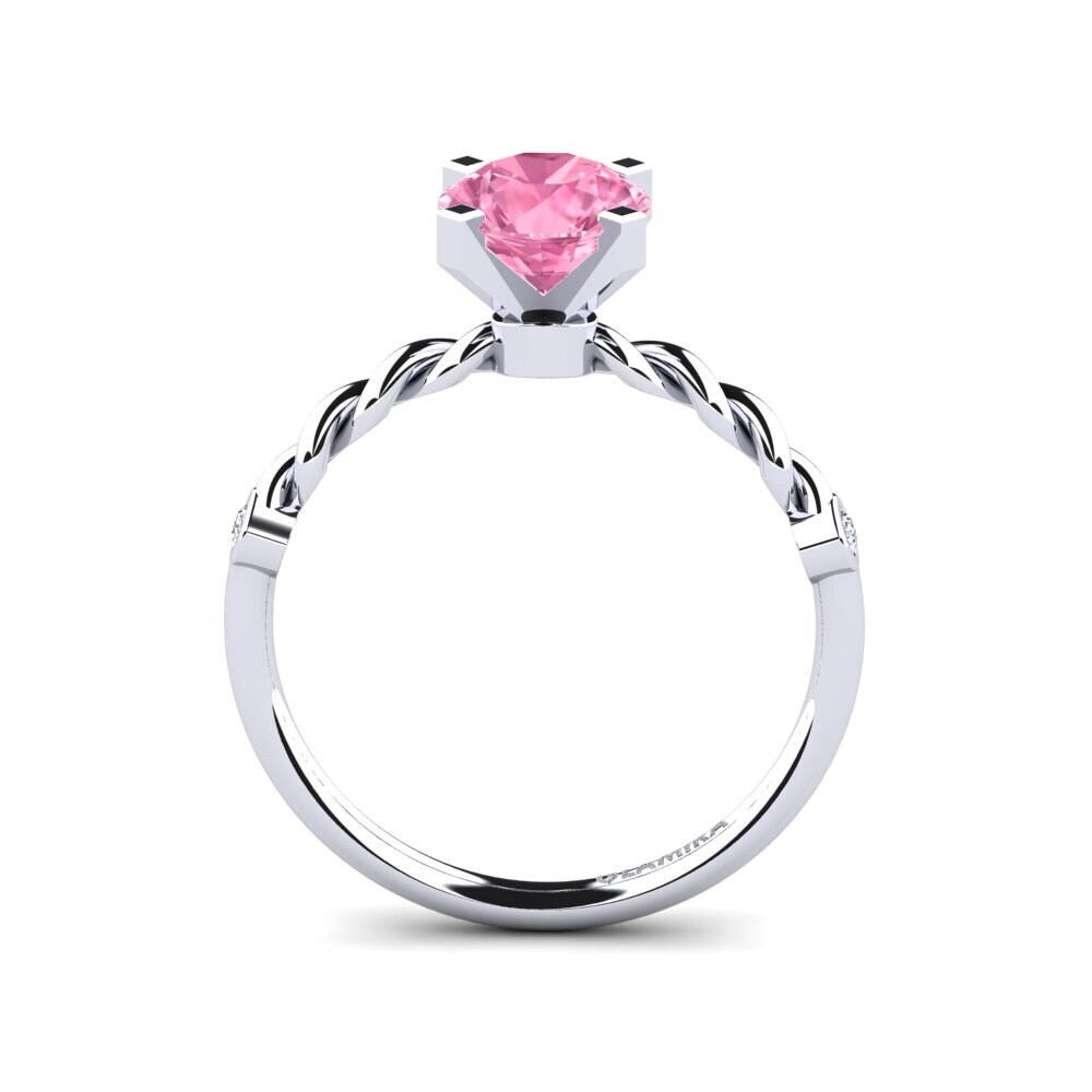 Pink Sapphire Engagement Ring Opalina