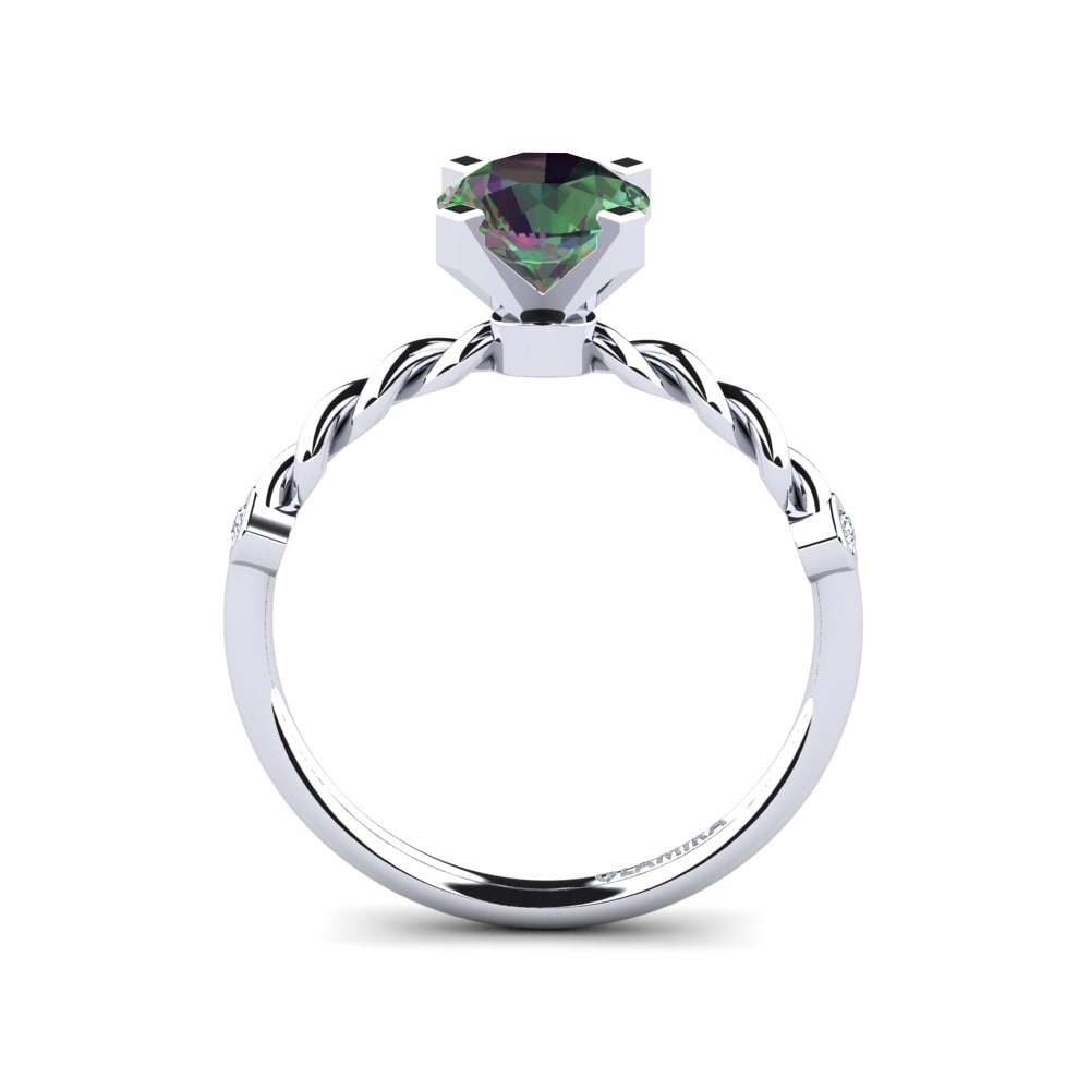 Mystic Topaz Engagement Ring Opalina