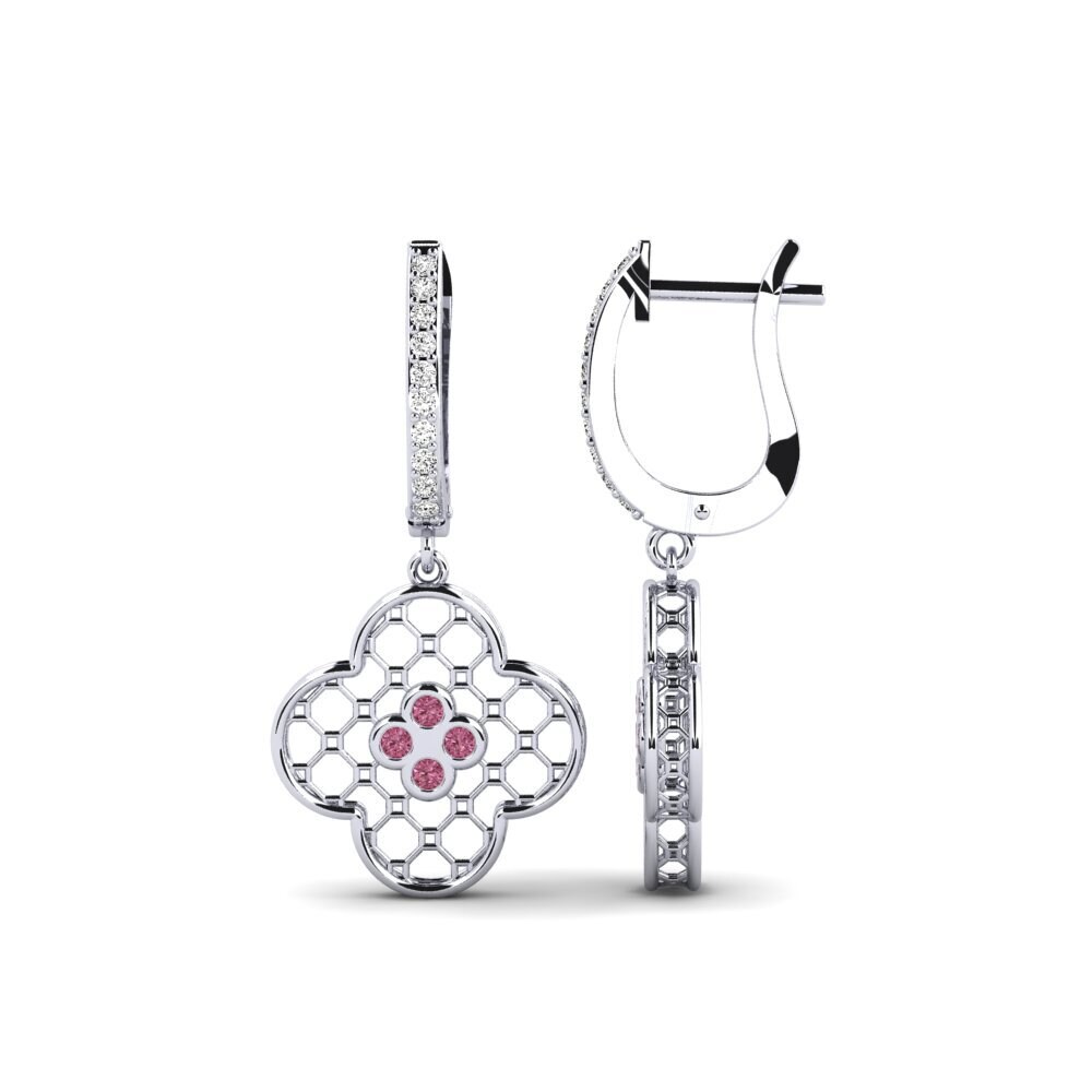 Granate Rhodolite Pendiente de mujer Operare