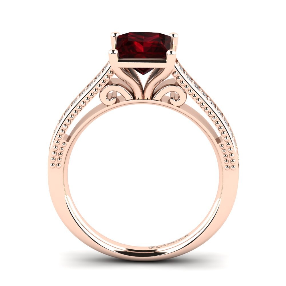 Granate Anillo de compromiso Lucetta