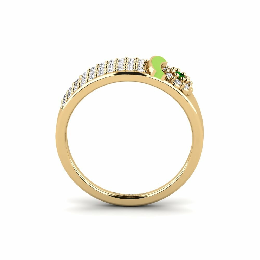 Zircone Vert Bague Ophir