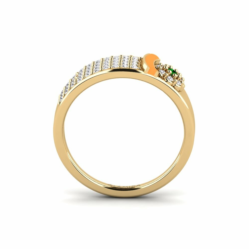 Zircone Vert Bague Ophir