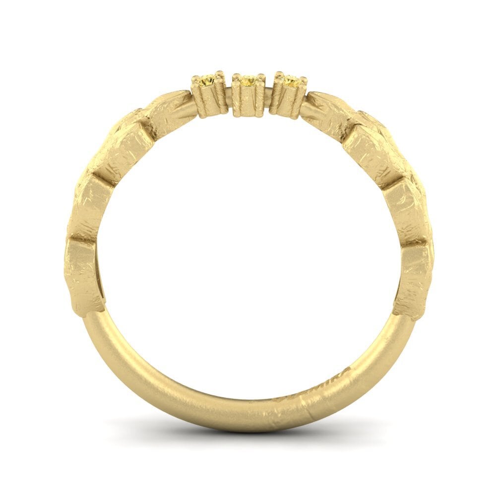 Diamant Jaune Bague Hisako