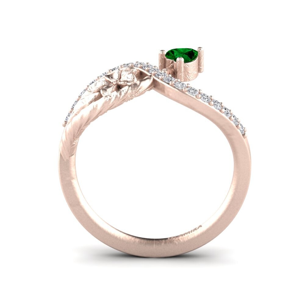 Circonita Verde Anillo Leatha