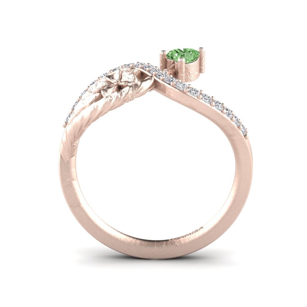 Grüner Diamant Ring Leatha
