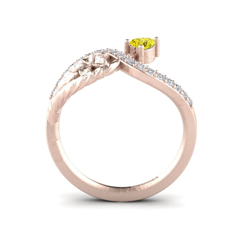 Diamant Jaune Bague Leatha