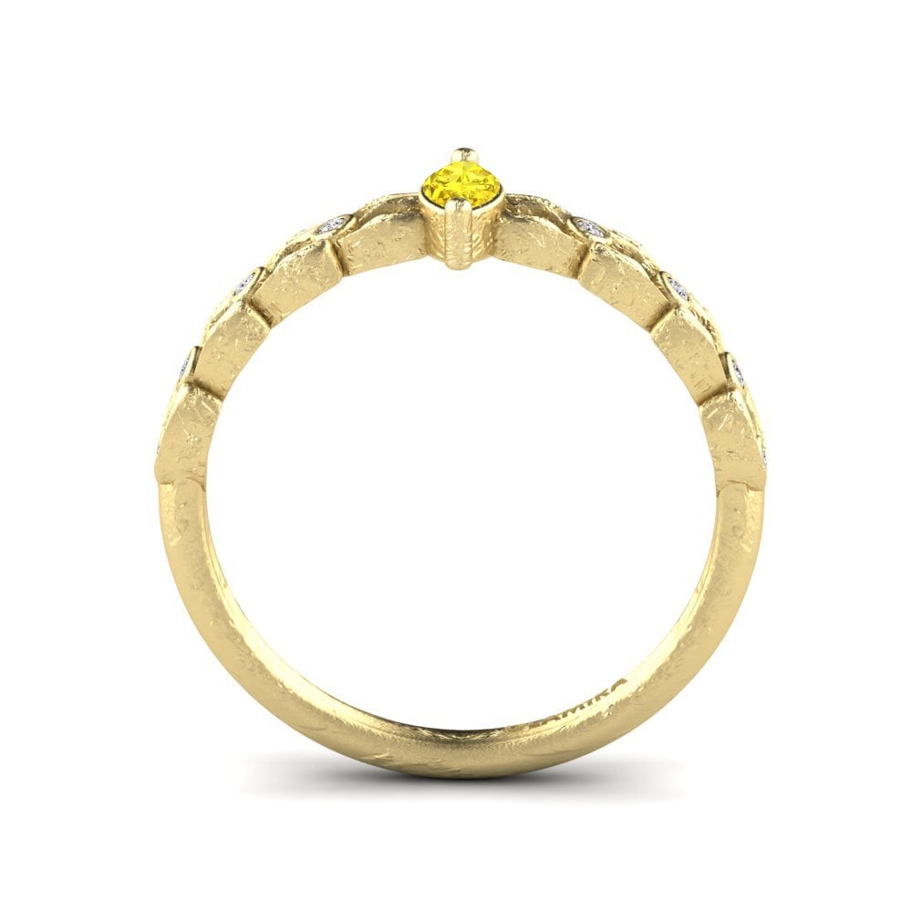 Yellow Sapphire Engagement Ring Ronald