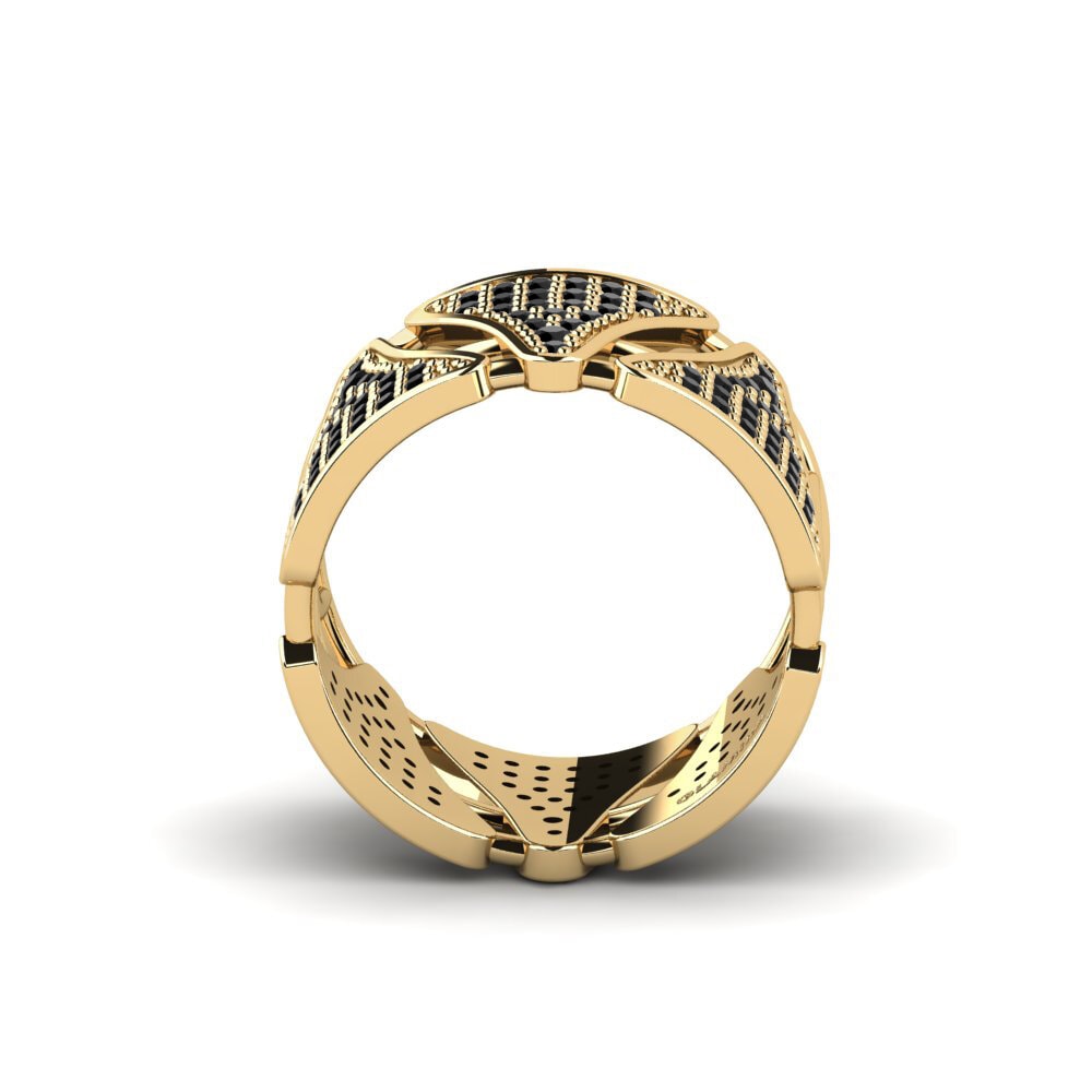 Zafiro negro Anillo Orring