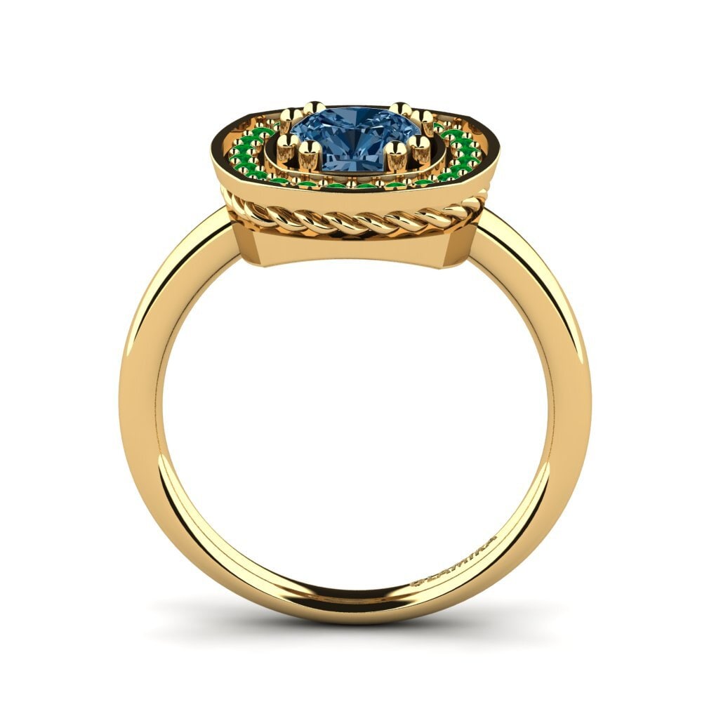 Blue Diamond Engagement Ring Orva