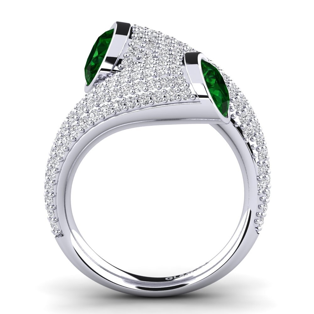950 Palladium Tsavorite Ring Osagia