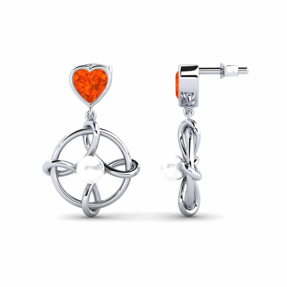 Opale de Feu Boucle d'oreille femme Osservare