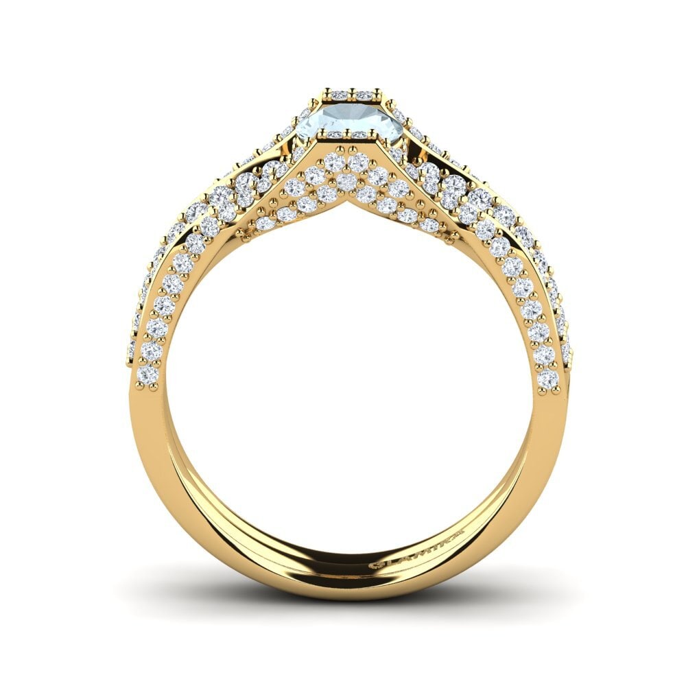 Aquamarine Engagement Ring Ostia