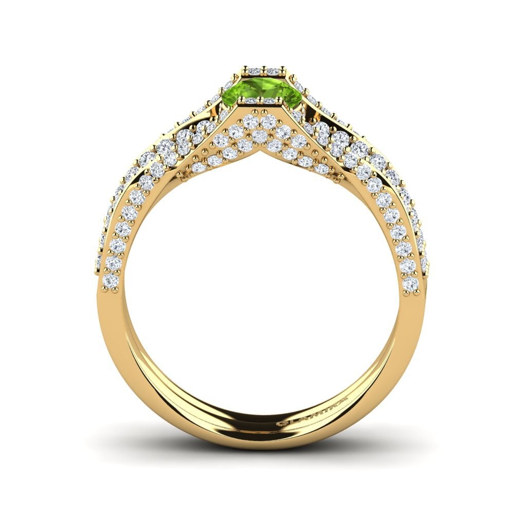 Peridot Engagement Ring Ostia