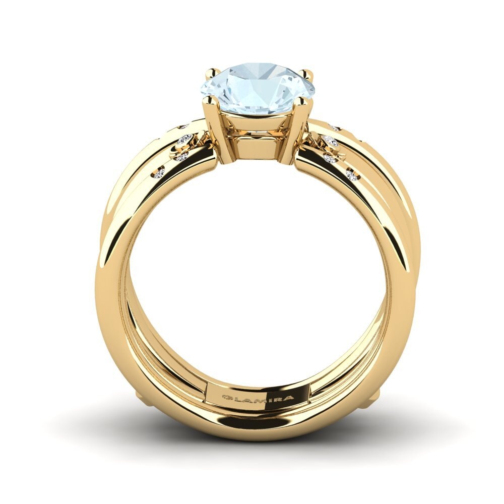 Aquamarine Ring Otenden SET