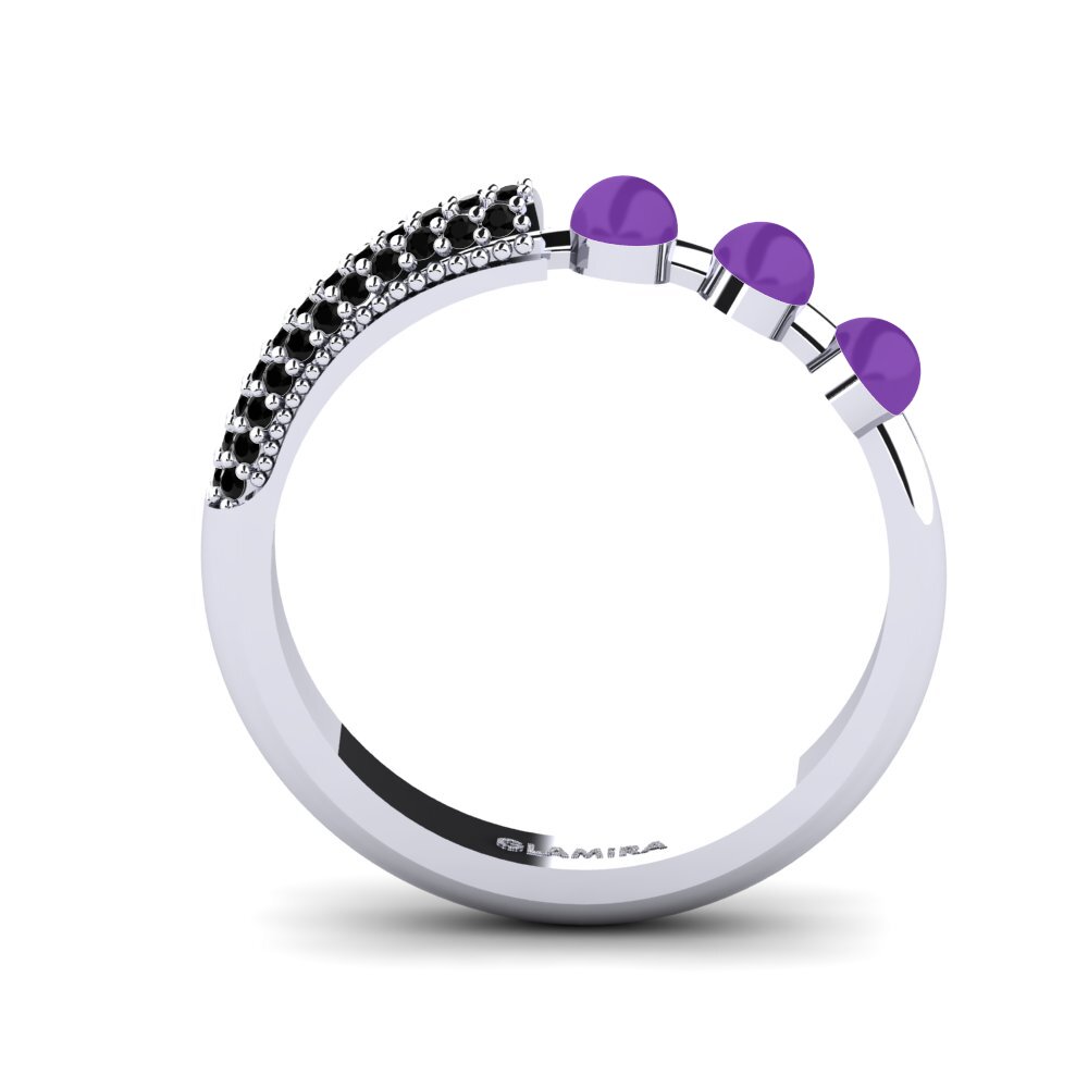 Schwarzer Diamant Ring Overskyet