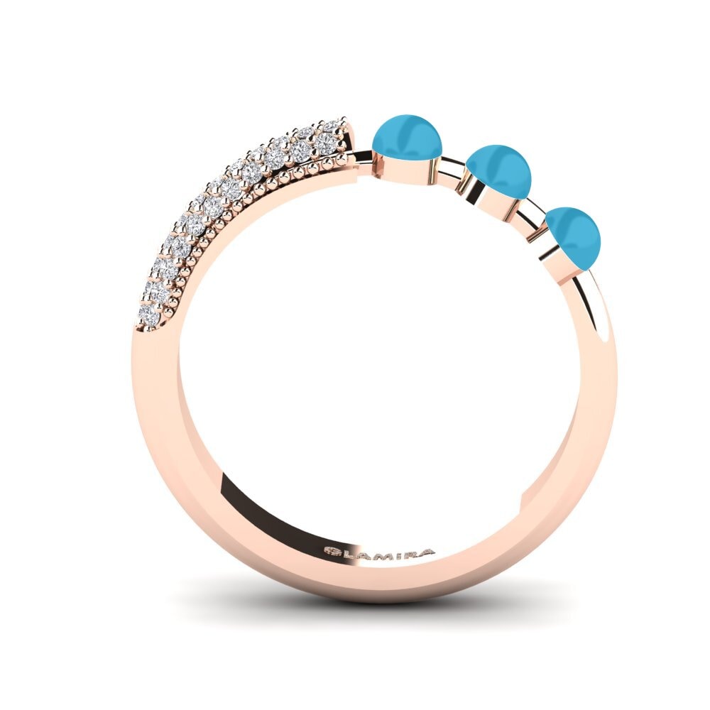 Rotgold 375 Ring Overskyet
