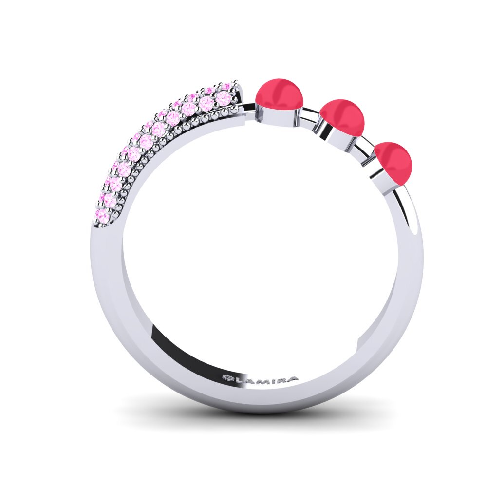 Pink Sapphire Ring Overskyet