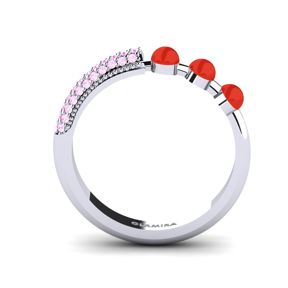 Pink Sapphire Ring Overskyet