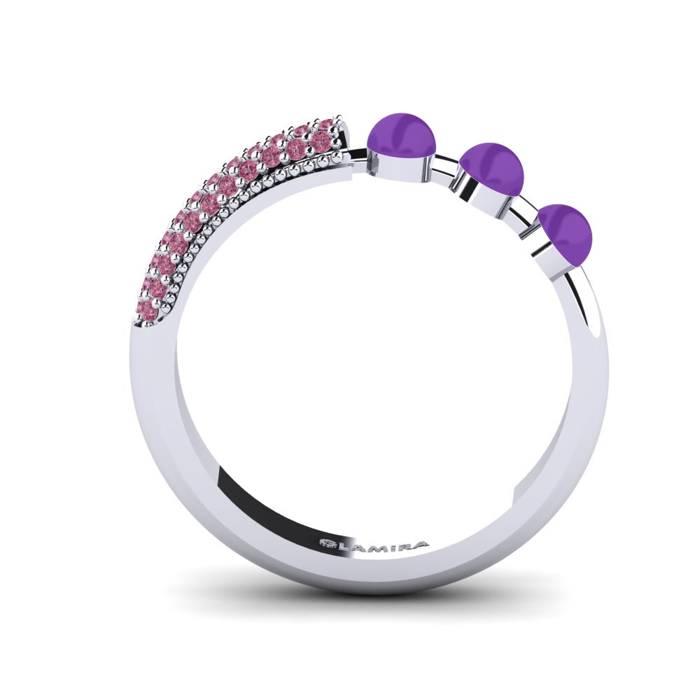 Rhodolite Garnet Ring Overskyet