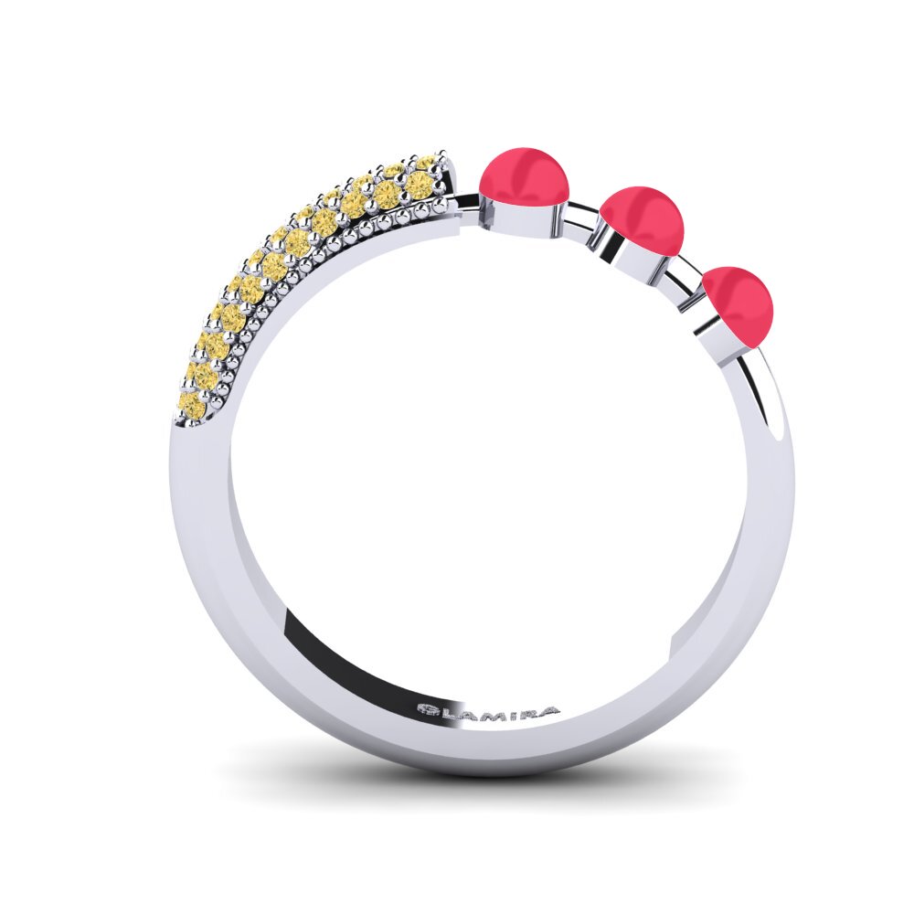 Yellow Diamond Ring Overskyet
