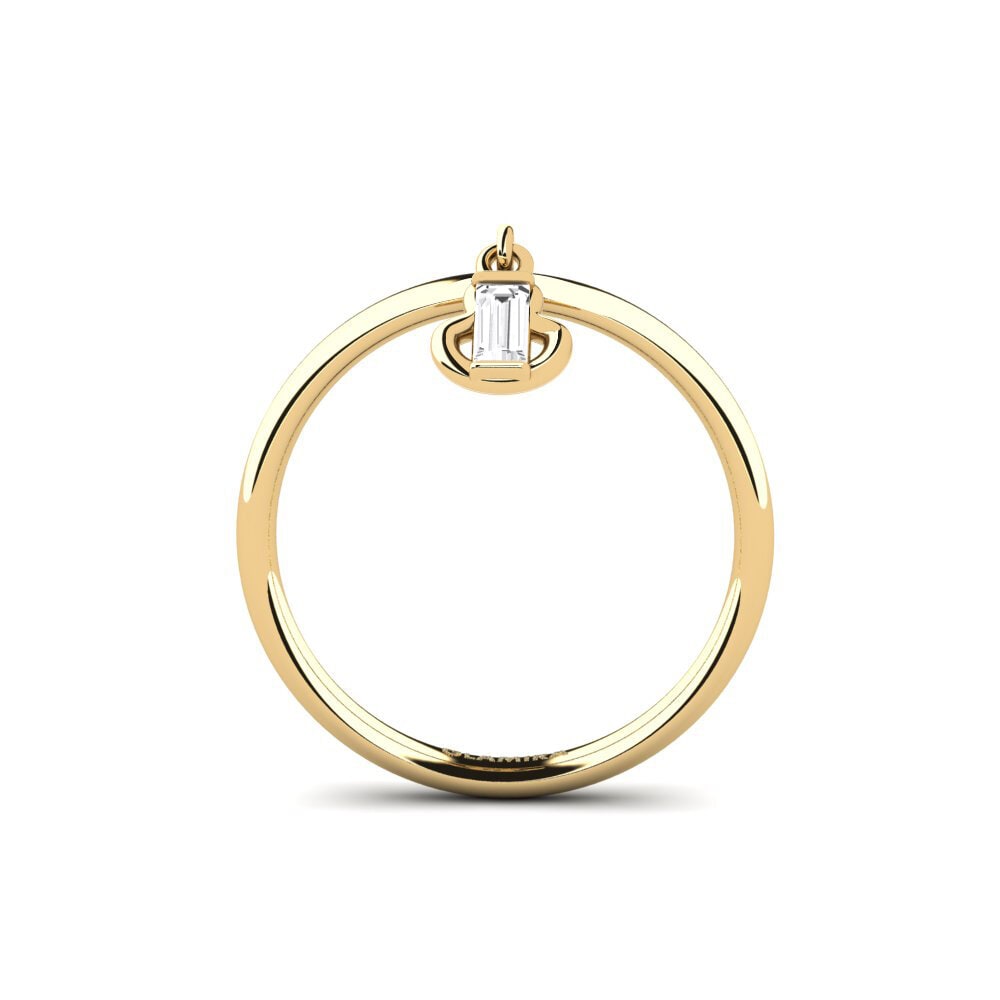 Weißer Saphir Ring Oysterer