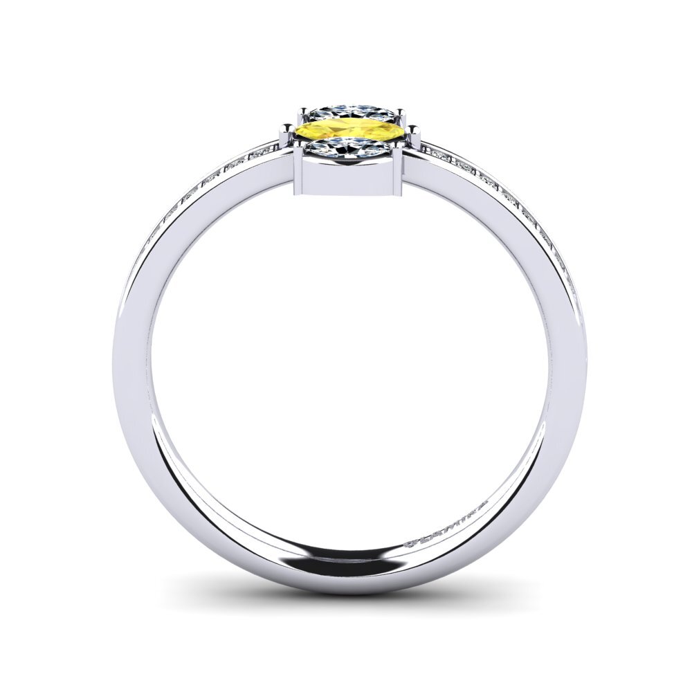 Yellow Sapphire Engagement Ring Pachisi