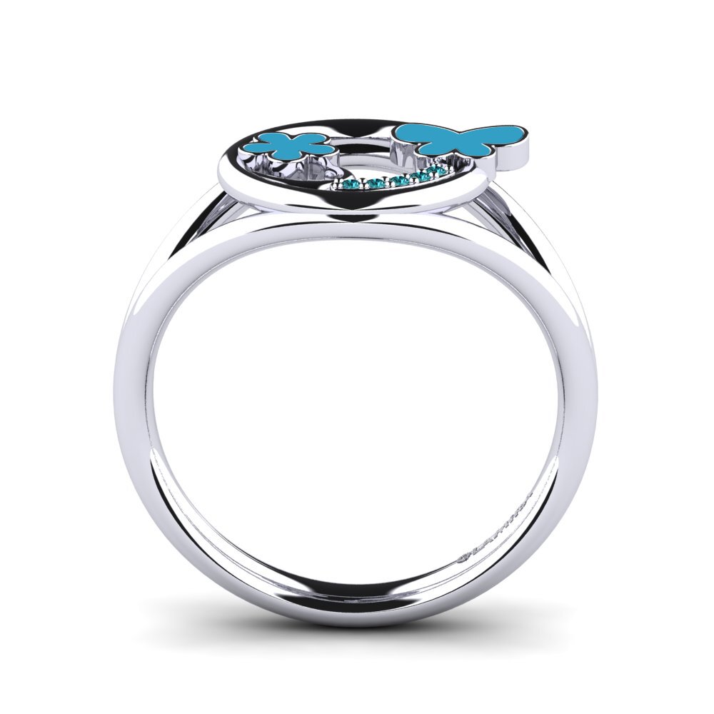 Blauer Diamant Ring Padma