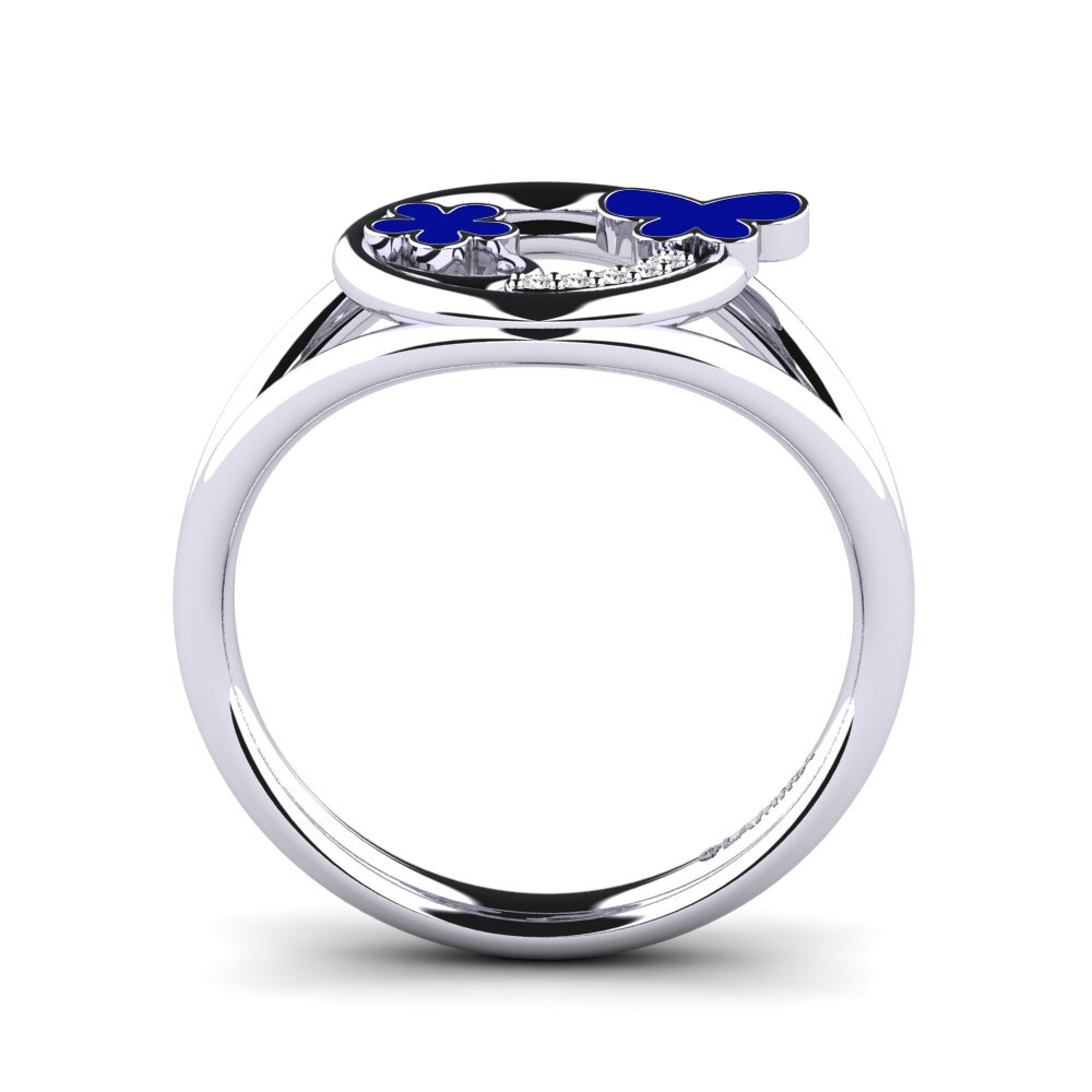 White sapphire Ring Padma