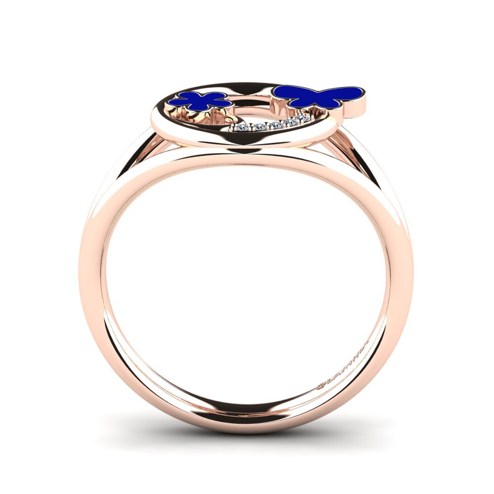 14ct Rose Gold Ring Padma