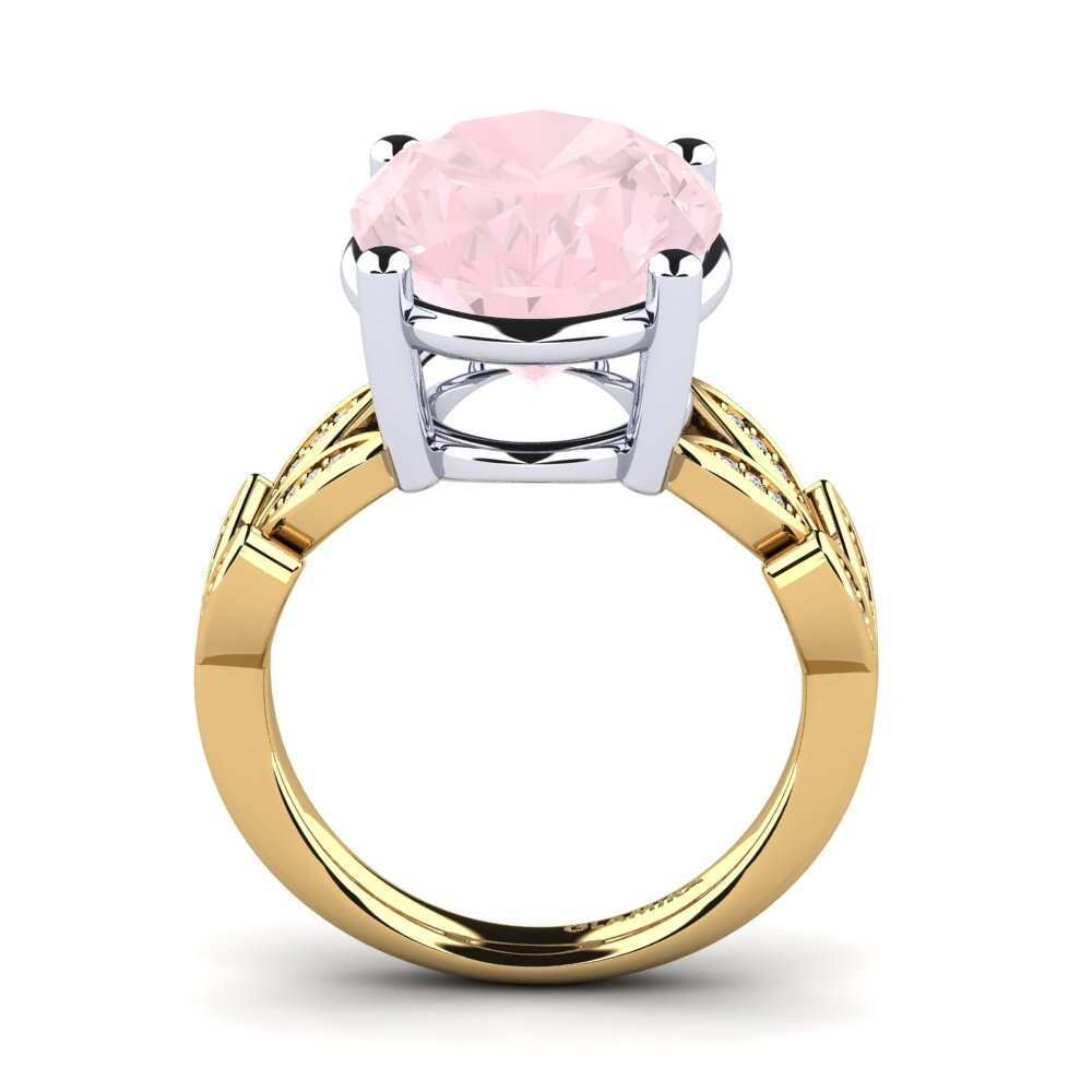 18k Oro Amarillo/Blanco Anillo Pamila