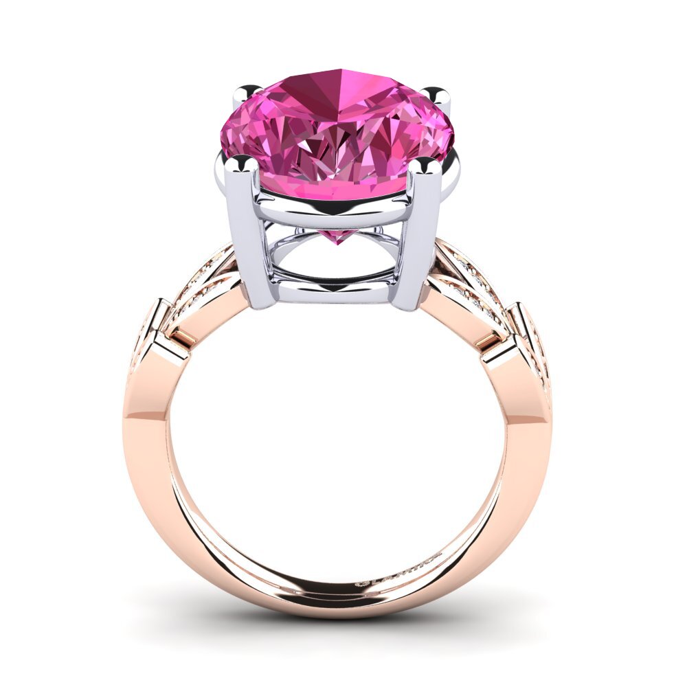 14ct Rose / White Gold Ring Pamila