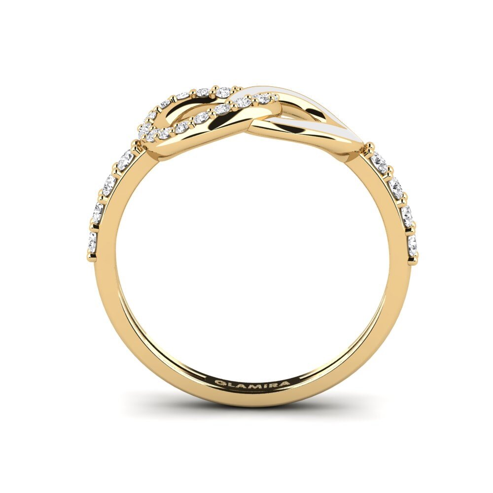 White sapphire Stackable Ring Panaghiusa