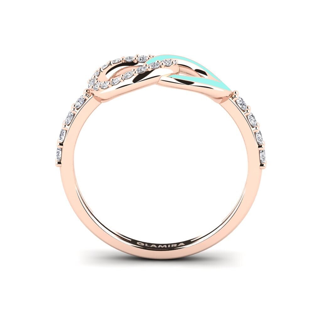 Rotgold 375 Stapelbarer Ring Panaghiusa