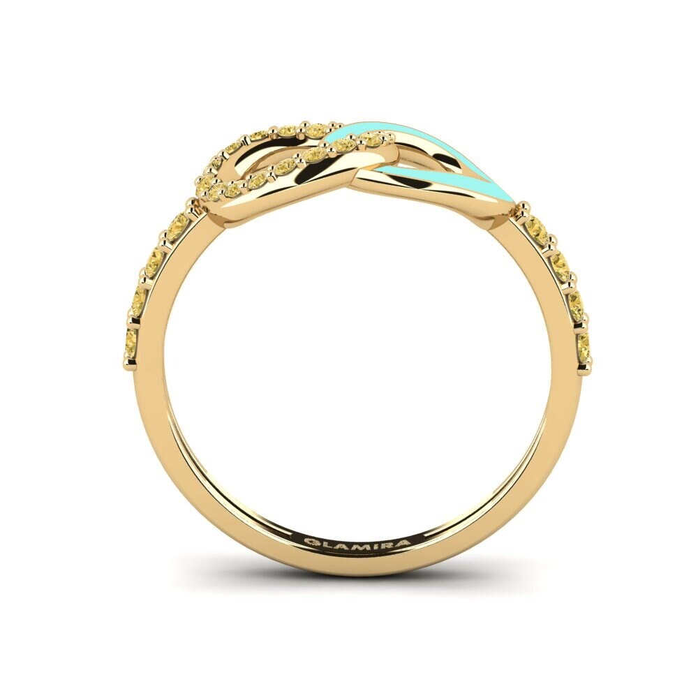 Gelber Diamant Stapelbarer Ring Panaghiusa